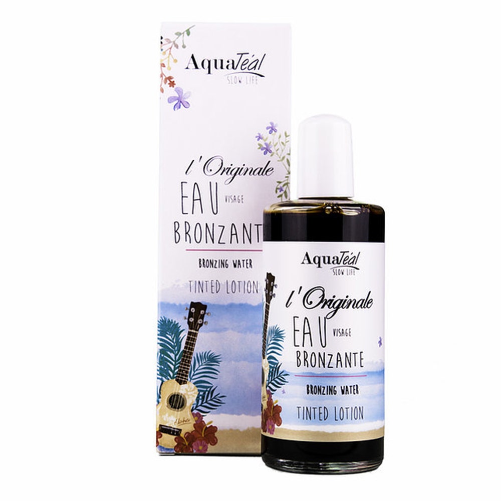 Aquateal Agua de bronceado loción hidratante con color 100ml