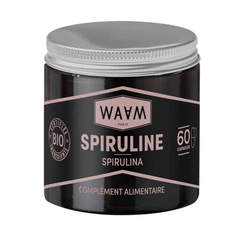 Waam Cápsulas de espirulina ecológica 60 cápsulas