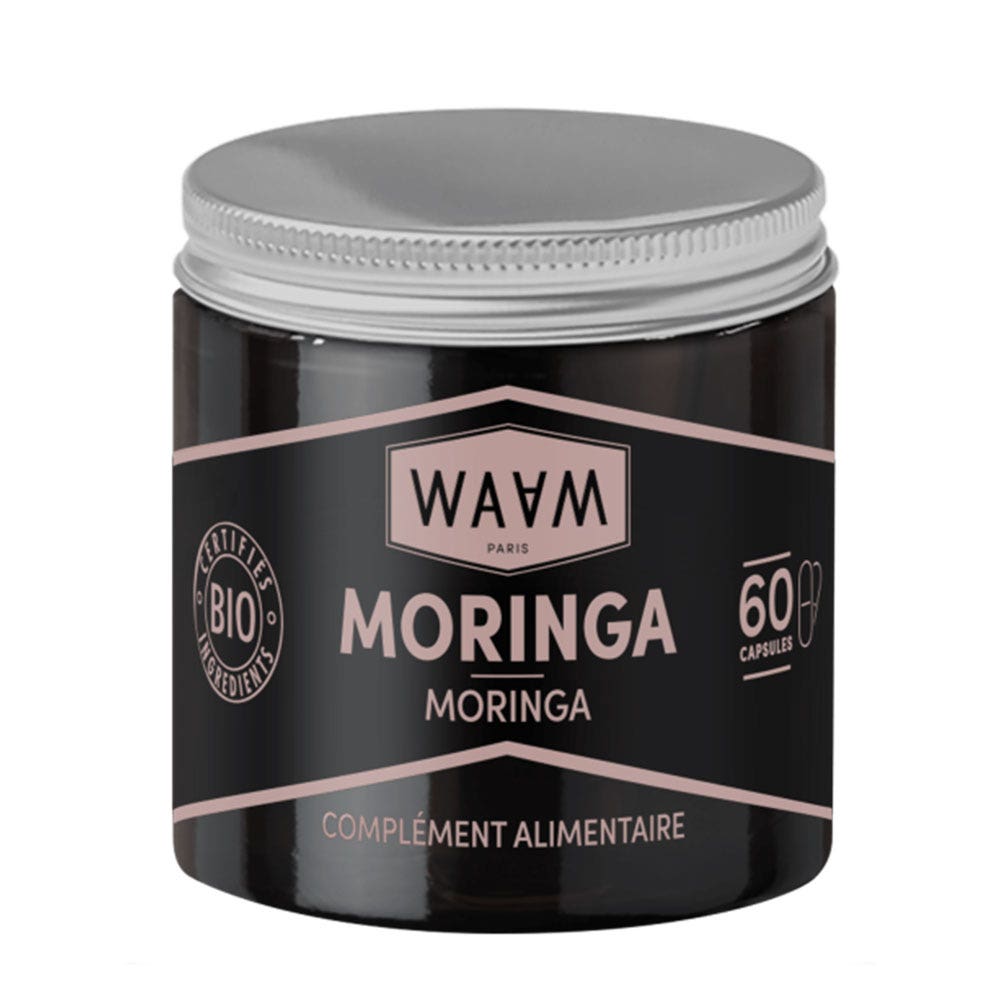 Waam Cápsulas de Moringa ecológica 60 cápsulas