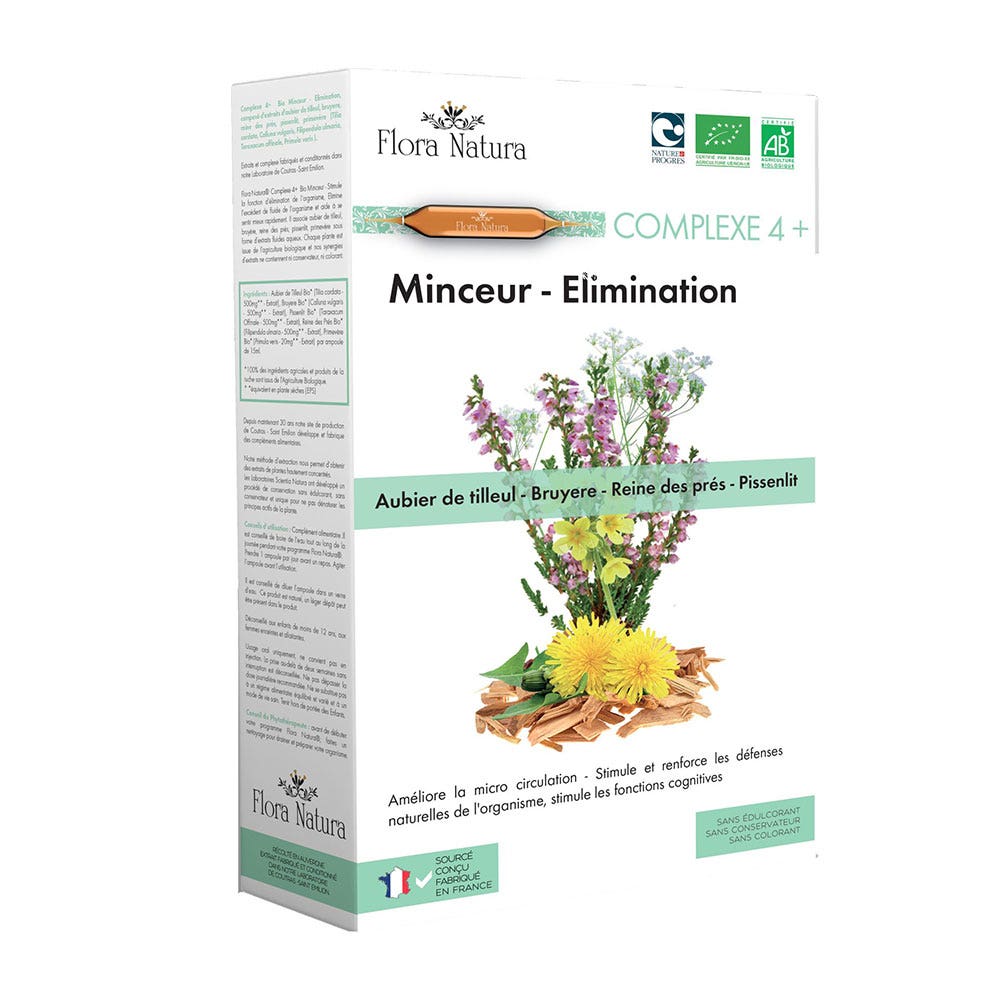 Flora Natura Adelgazamiento ecológico Complejo 4+ 20 ampollas