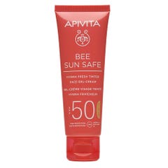 Apivita Bee Sun Safe Gel-crema facial con color hidratante SPF50 50ml