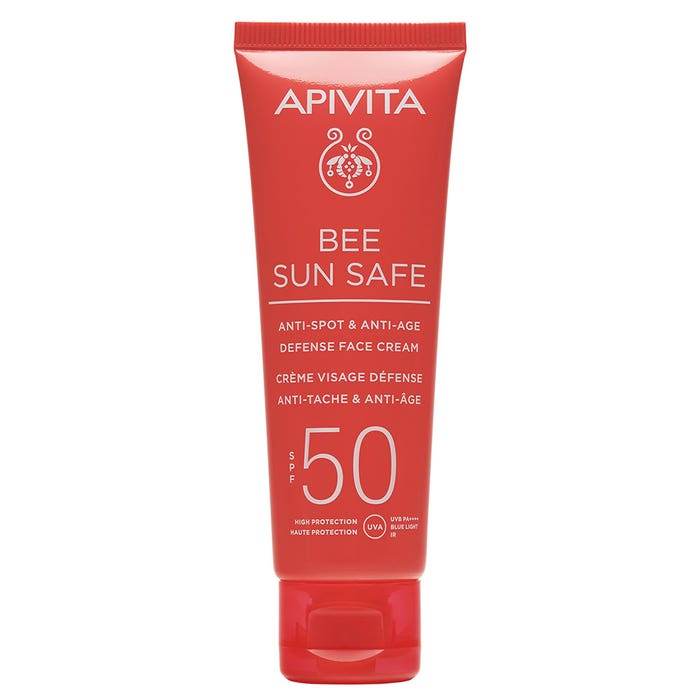 Apivita Bee Sun Safe Crema facial antimanchas y antiedad SPF50 50ml