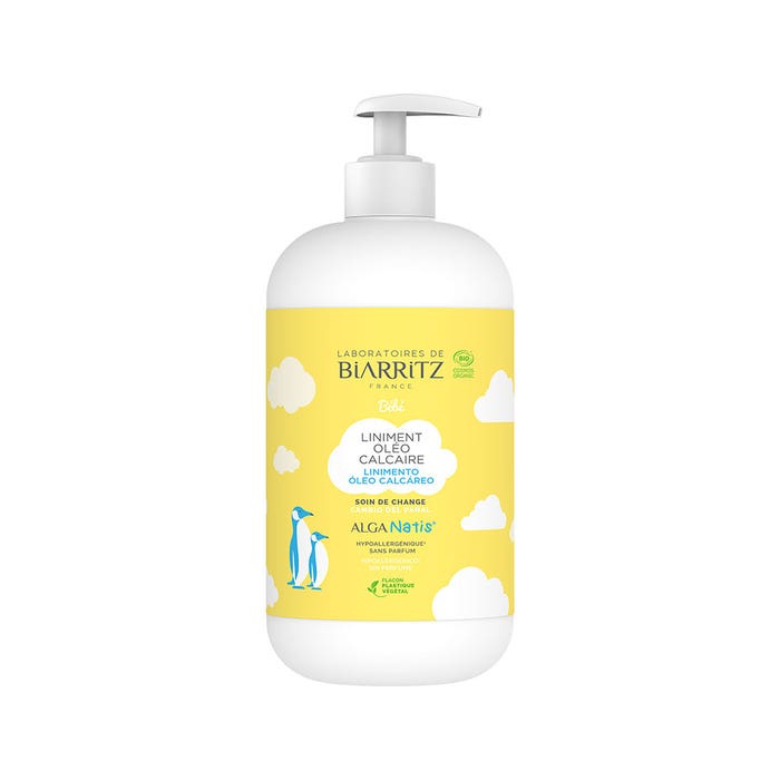 Laboratoires De Biarritz Bébé Linimento oleo-calcáreo ecológico Hidrata y limpia 500 ml