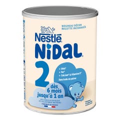 Nestlé Nidal Nidal 2 Leche En Polvo 6-12 Meses 6-12 mois 800g