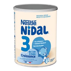 Nestlé Nidal Nidal 3 Crecimiento Leche En Polvo 1-3 Anos 1-3 Ans 800g