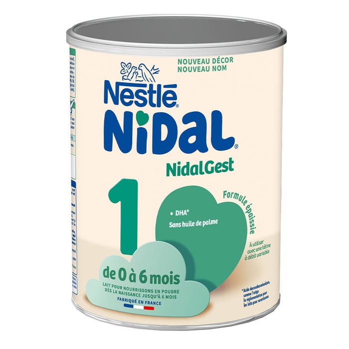 Nestlé Nidal Nidal 1 Formula Espesa Leche En Polvo 0-6 Mois 800g
