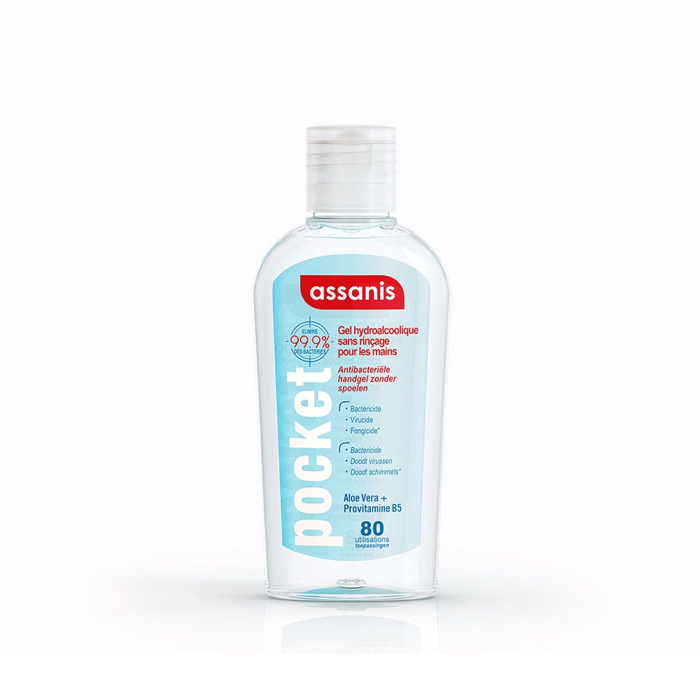 Assanis Pocket Gel antiséptico sin aclarado 80ml