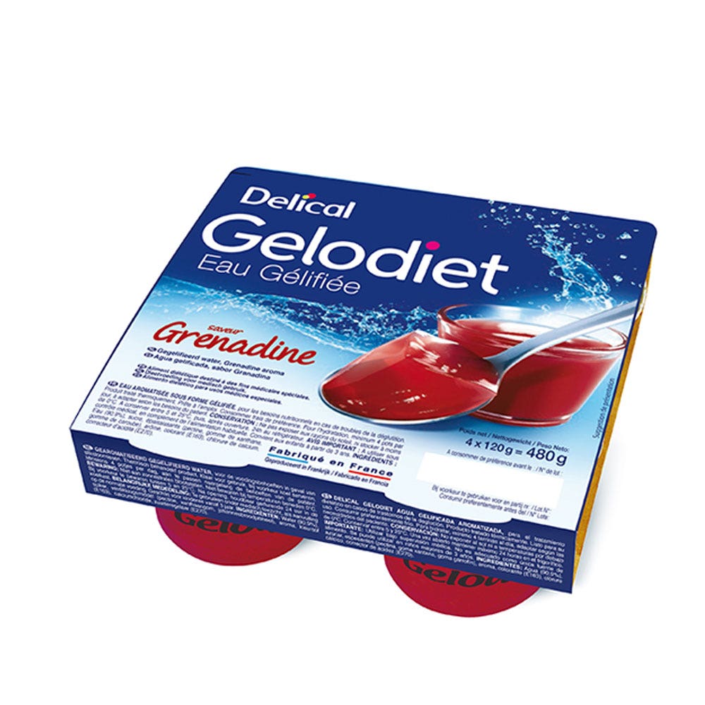 Delical Gelodiet Agua gelificada 4x120g