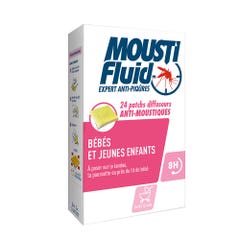 Moustifluid Moustifluid Parches Difusores Antimosquitos Niños Y Bebes Desde El Nacimiento X24 Bebes Et Jeunes Enfants Des La Naissance x24