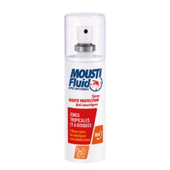 Moustifluid Spray antimosquitos de alta protección Zonas tropicales y de alto riesgo 100 ml