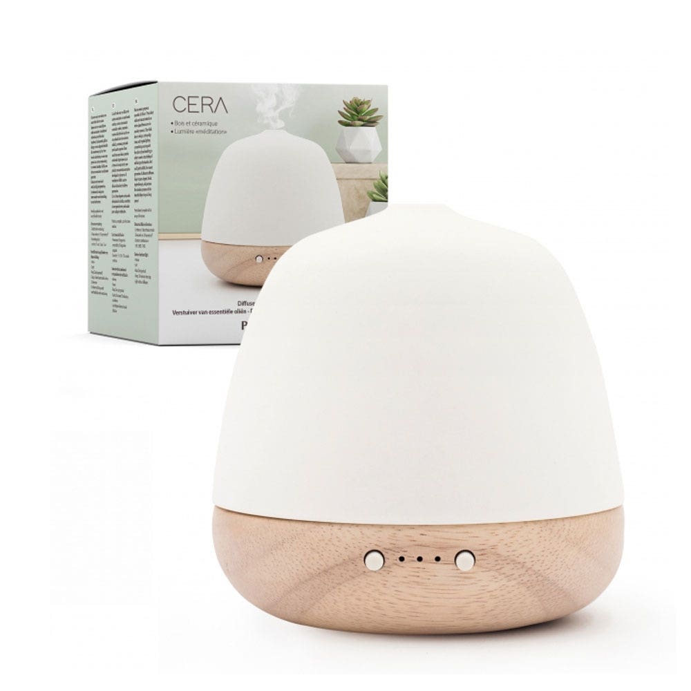 Pranarôm Céra Difusor de madera y cerámica Con Meditación Lumière