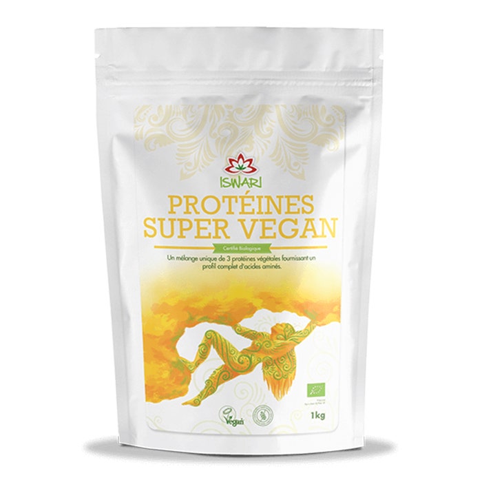 Proteínas ecológicas Super Veganas 250g Protéine Végétale Iswari