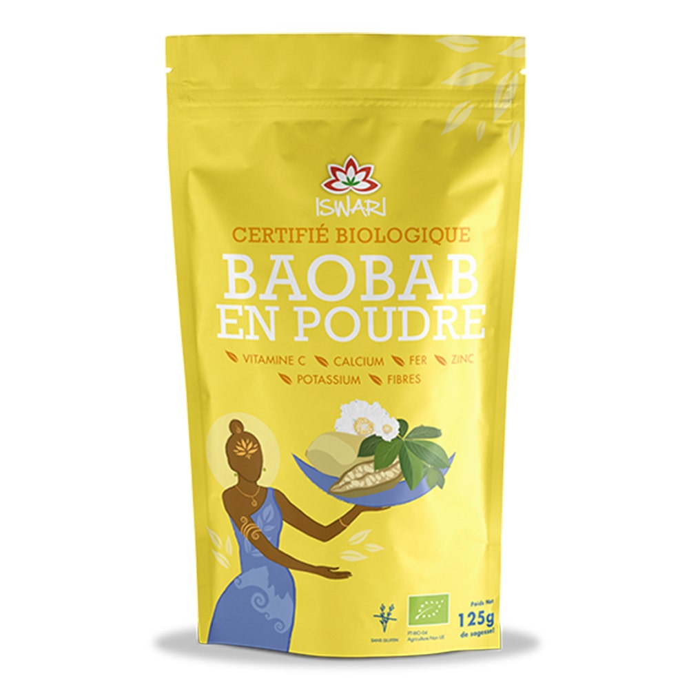 Iswari Super Aliment Pur Baobab en polvo ecológico 125g