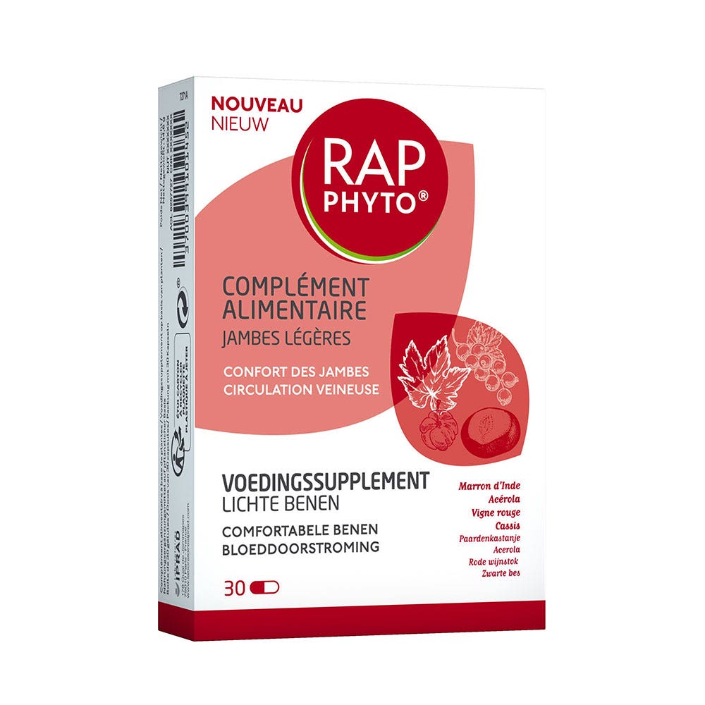 Rap Phyto Piernas ligeras 30 cápsulas