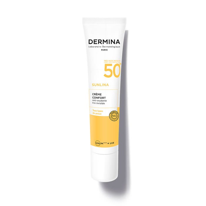 Crema solar confort SPF50+ 40ml Sunlina Dermina