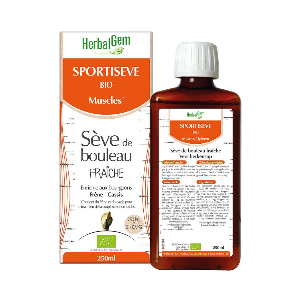 Herbalgem Savia De Abedul Fresca Sportiseve Bio Musculos 250ml