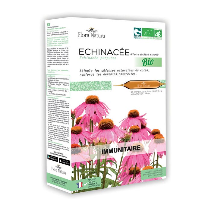 Equinácea ecológica 20 ampollas Inmune Flora Natura