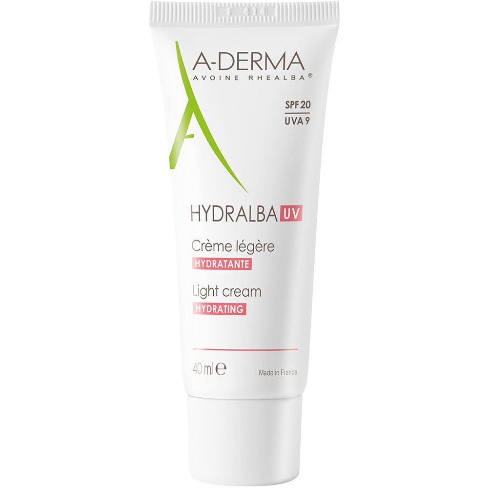 A-Derma Hydralba Crema Hidratante Uv Ligera 40ml