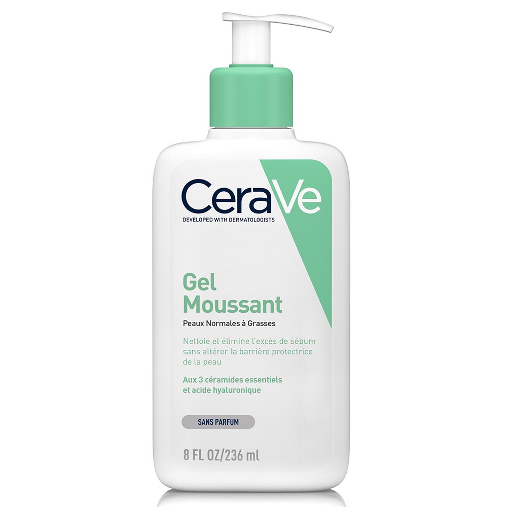 Cerave Cleanse Rostro Gel espumoso facial y corporal para piel normal a grasa 236 ml