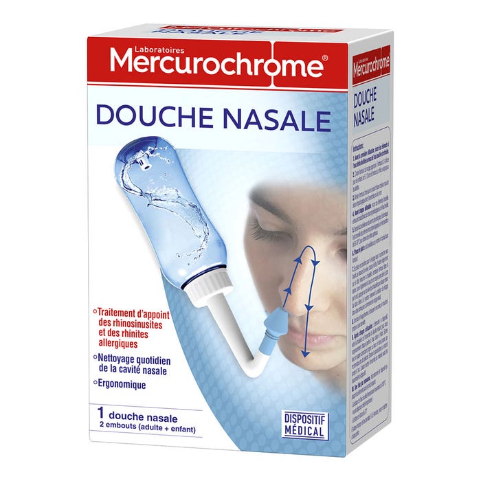 Mercurochrome Ducha nasal + 2 boquillas intercambiables