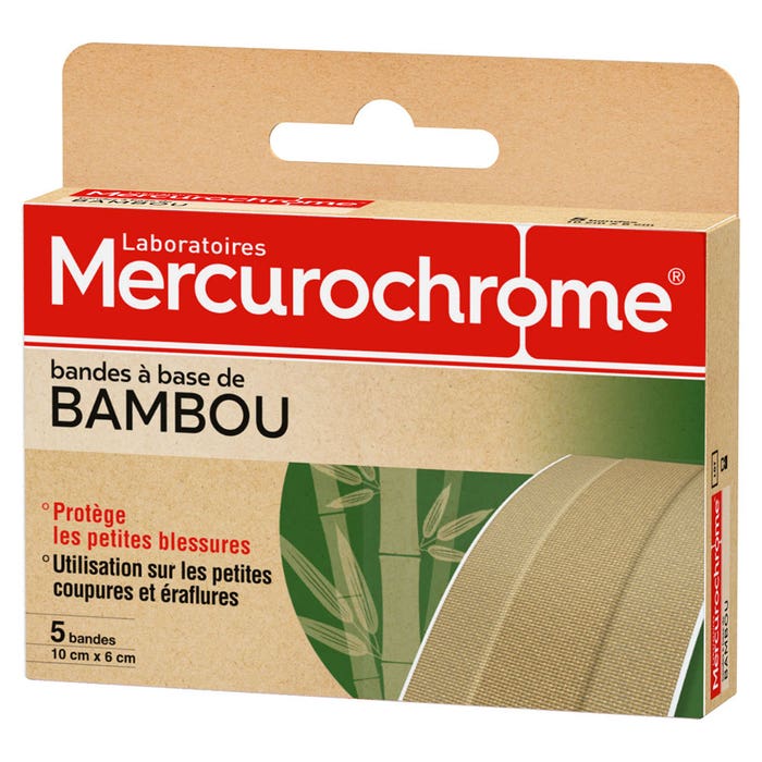Bandas de bambú 5 unidades Mercurochrome