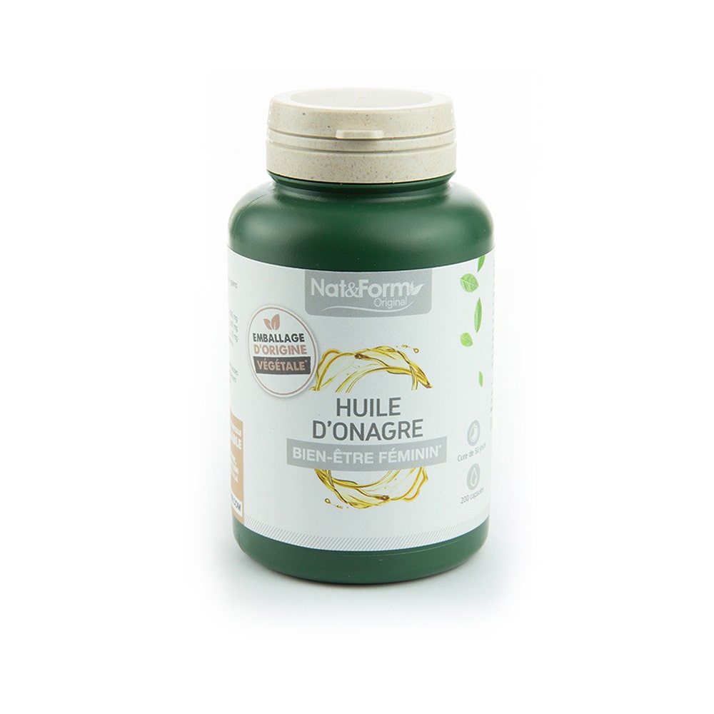 Nat&Form Aceite de Onagra Bienestar Femenino 200 cápsulas