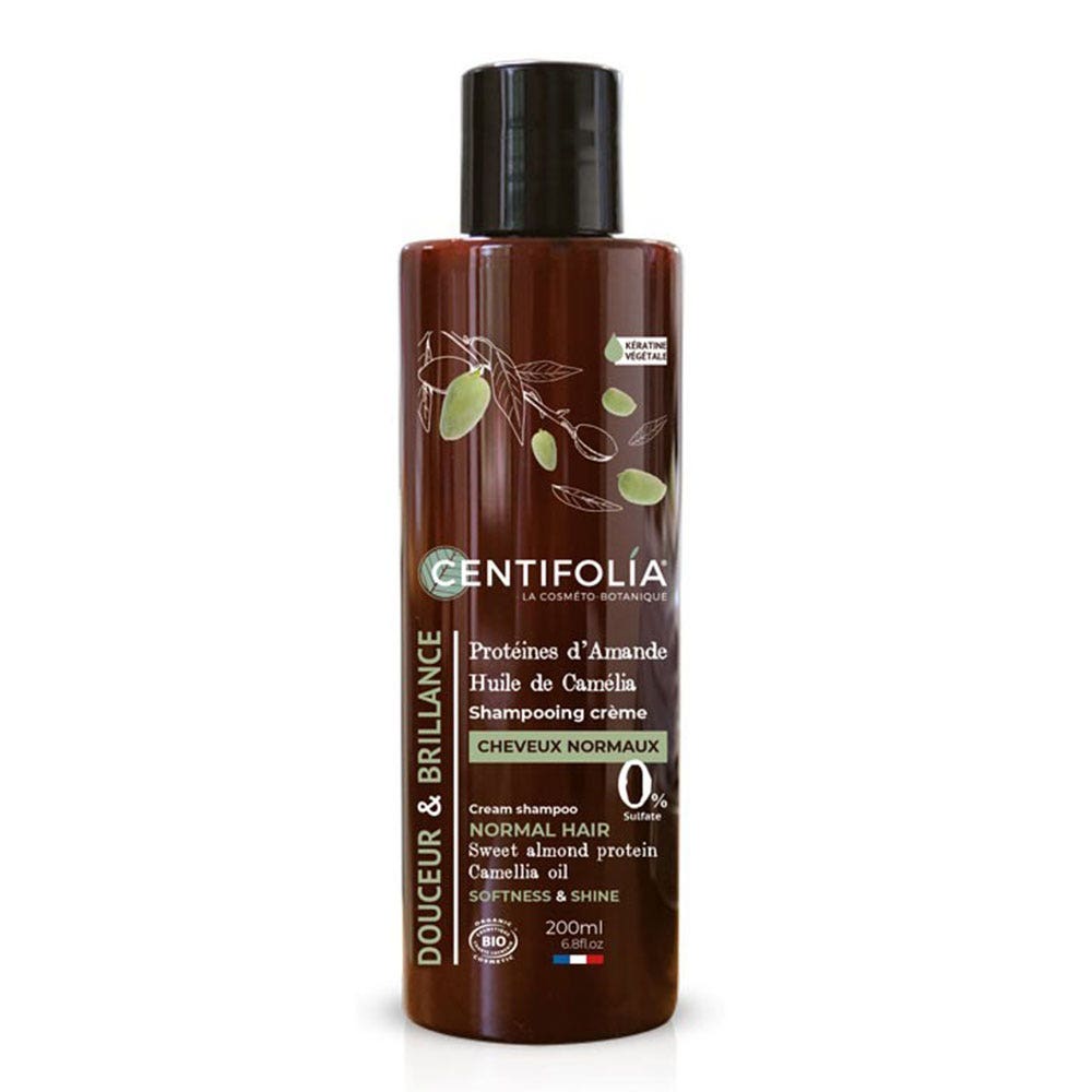 Centifolia Champú crema cabello normal proteína de almendra dulce y camelia 200 ml