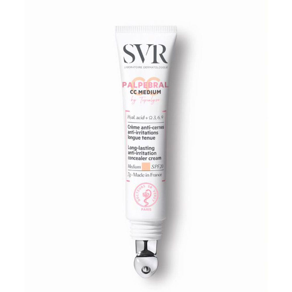 Svr Palpebral by Topialyse Palpebral CC crema antiojeras SPF20 Color medio 7g
