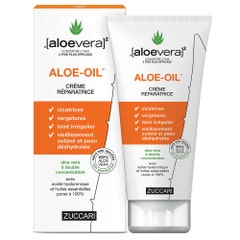 Zuccari [aloevera]2 ALOE-OIL Crema Reparadora 150m Aloe vera y Aceites esenciales Ácido hialurónico 150 ml