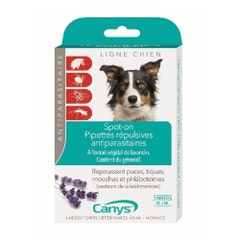 Canys Spot-On Pipetas repelentes de plagas para perros 3x3ml