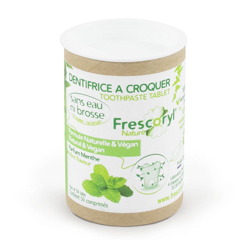 Frescoryl Pasta de dientes masticable Fragancia de menta 50 comprimidos