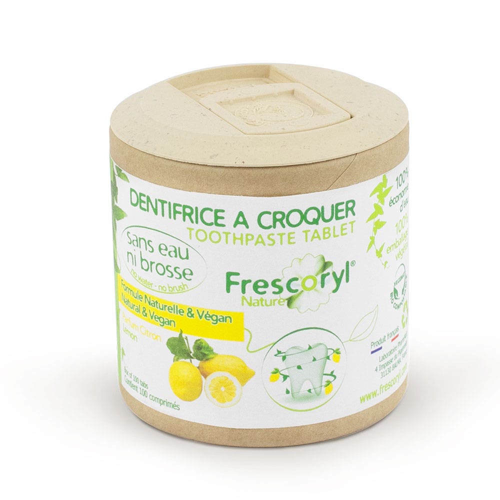 Frescoryl Pasta de dientes masticable Fragancia de Limón 100 comprimidos