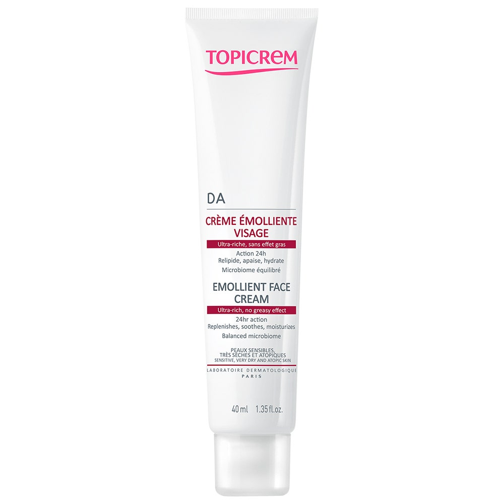 Topicrem Da Pieles Atópicas Crema facial emoliente Piel sensible, muy seca y atópica 40 ml