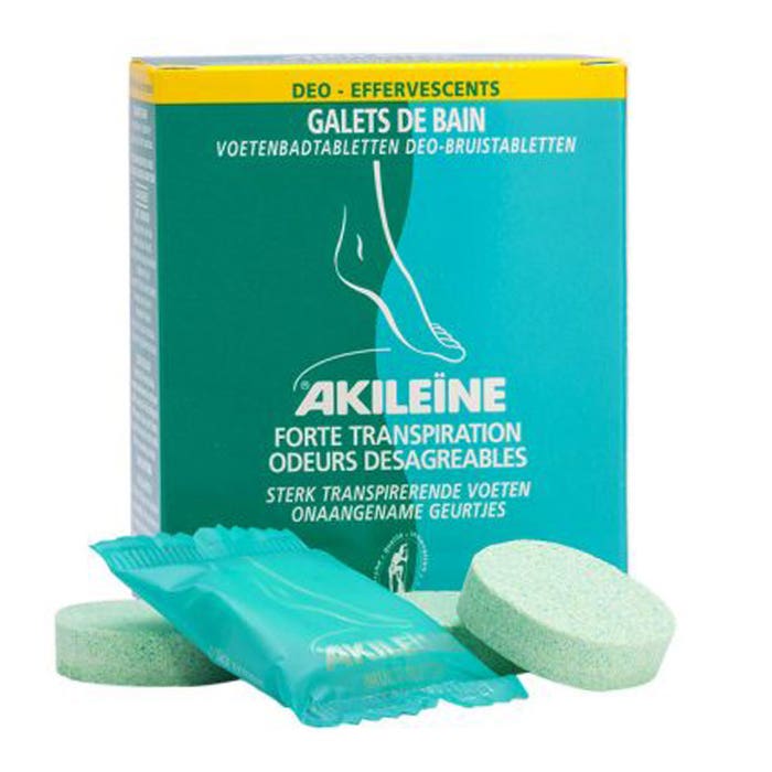Sales efervescentes desodorantes para el baño 7x12g Akileine Asepta