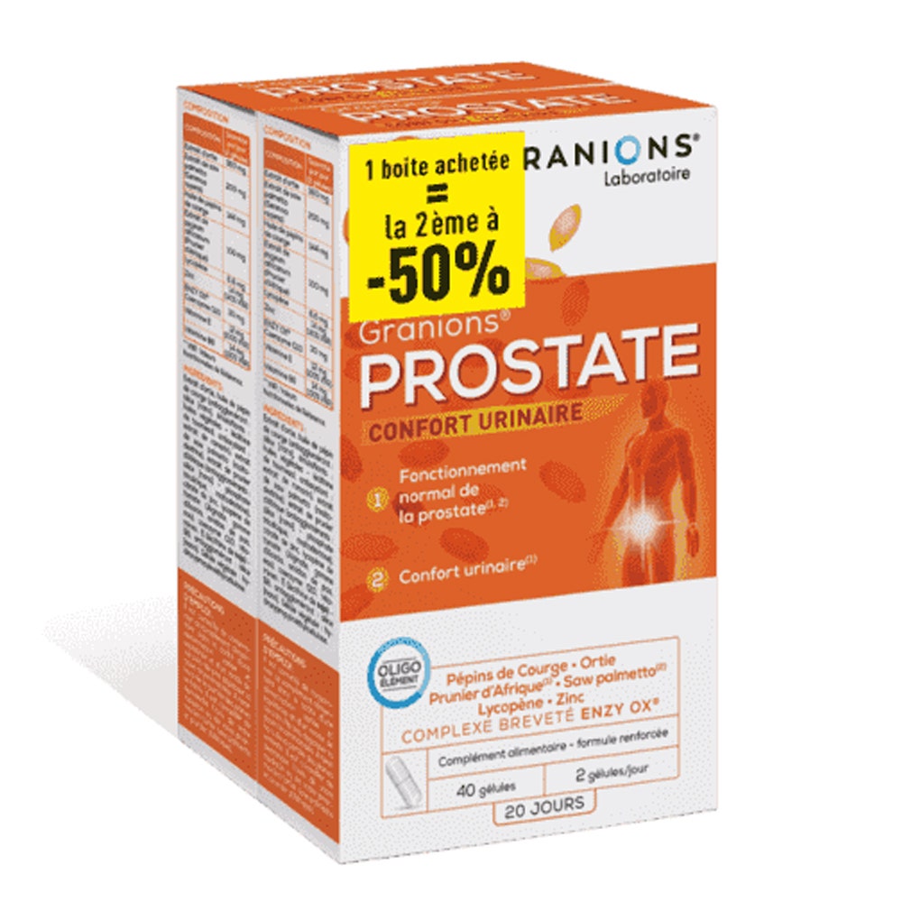 Granions Próstata Comodidad urinaria 2x40 cápsulas