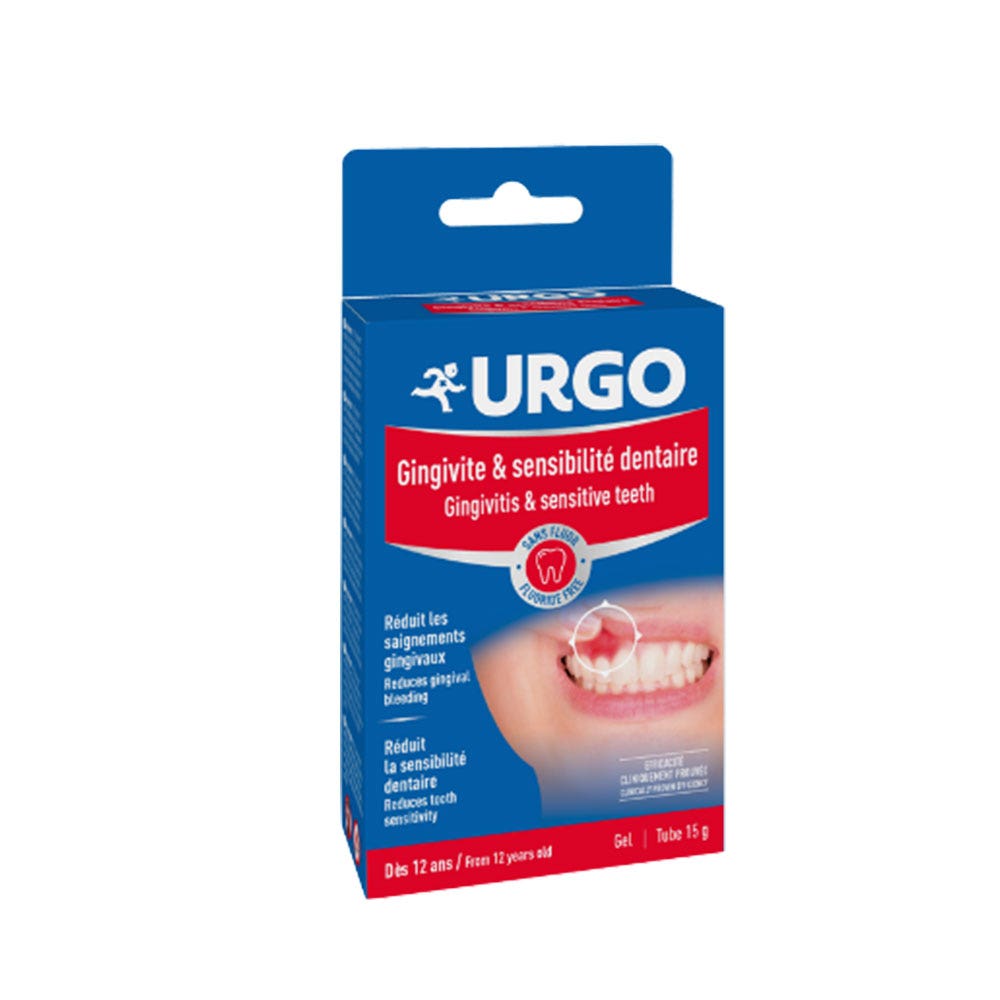 Urgo Rostro Gel para la gingivitis y la sensibilidad dental A partir de 12 años 15g
