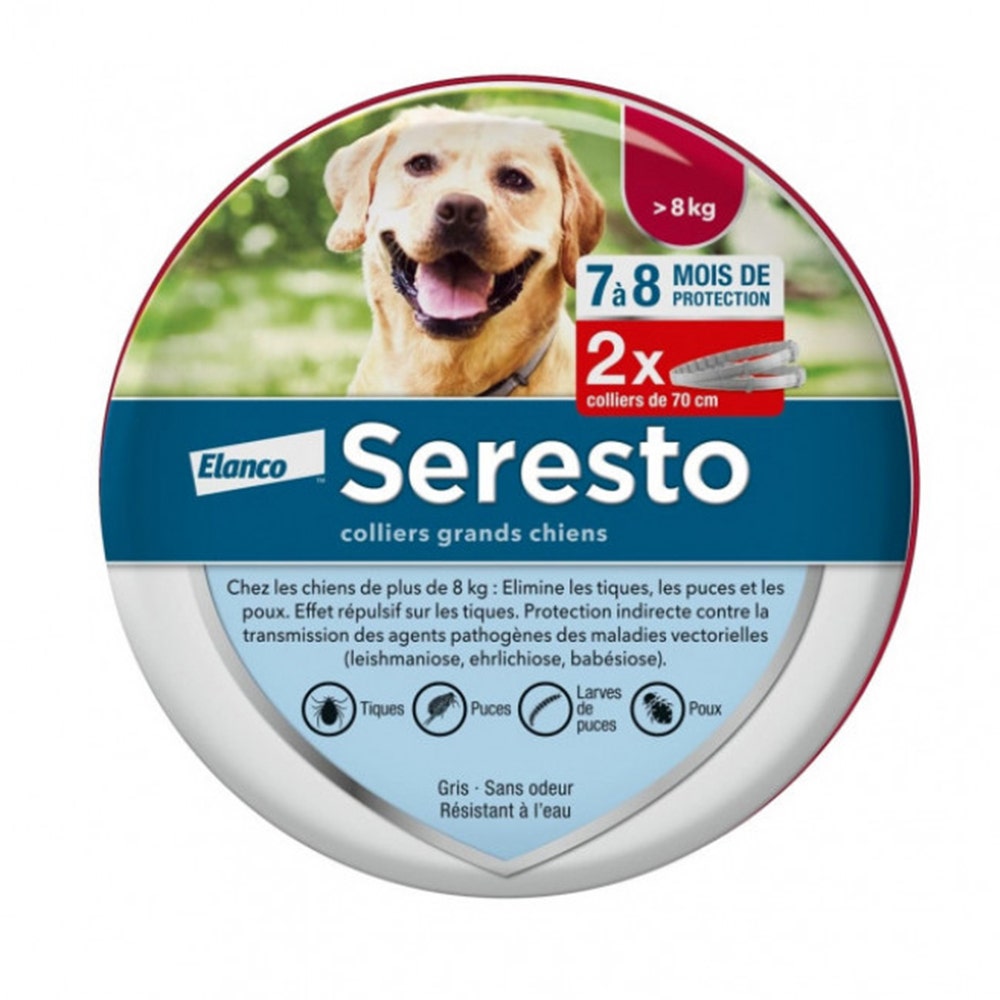 Seresto Collar antiparasitario para perros grandes x 2