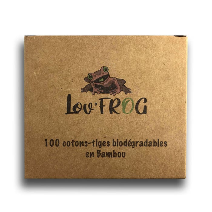 Algodón Tallos de bambú Caja de 100 unidades Lov'Frog