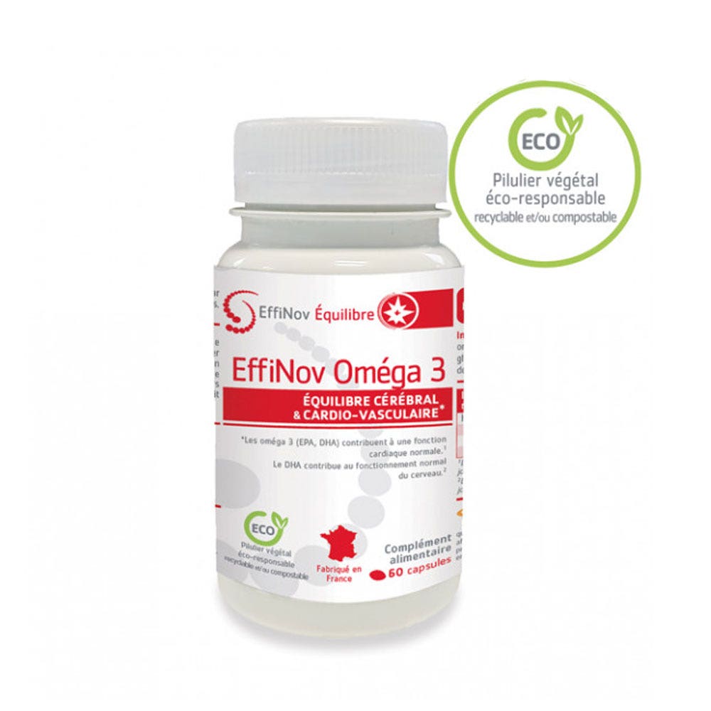 Effinov Nutrition Omega3 Equilibrio cerebral y cardiovascular 60 cápsulas