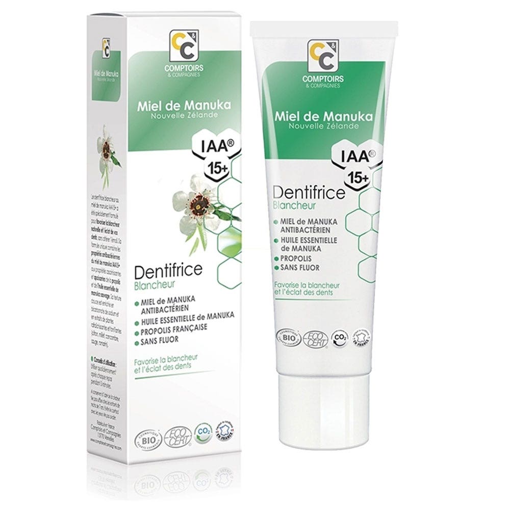 Comptoirs Et Compagnies Dentífrico Blanqueador Ecológico Miel de Manuka 75 ml