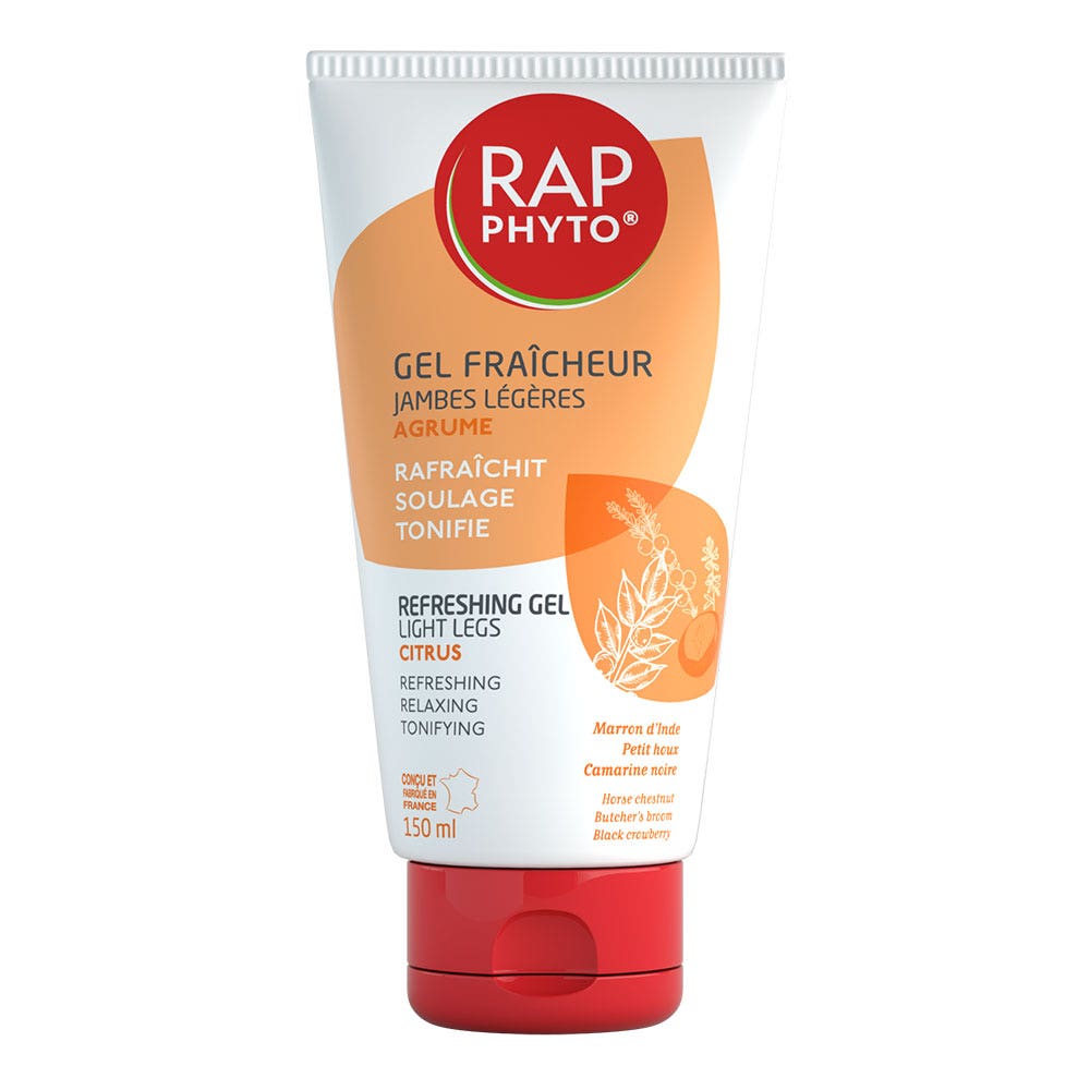 Rap Phyto Gel refrescante piernas ligeras perfume cítrico 150ml
