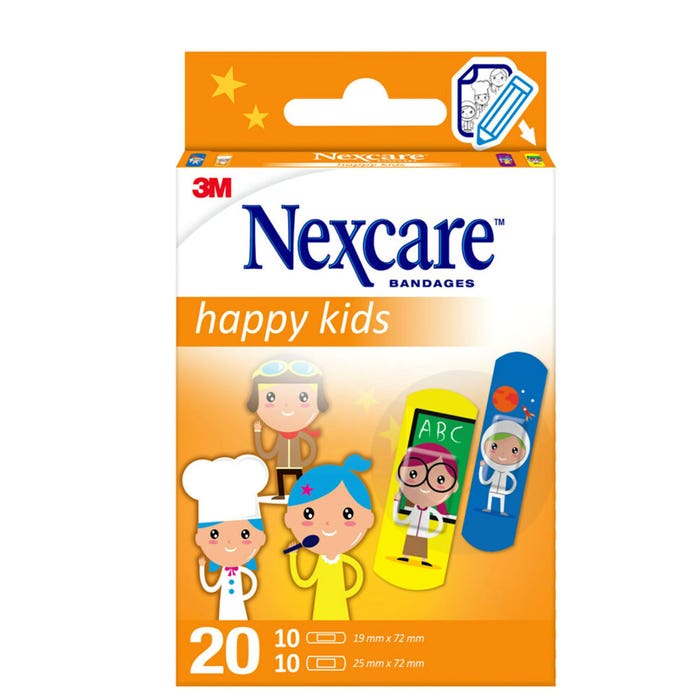 Apósitos para niños X20 Niños Happy Nexcare
