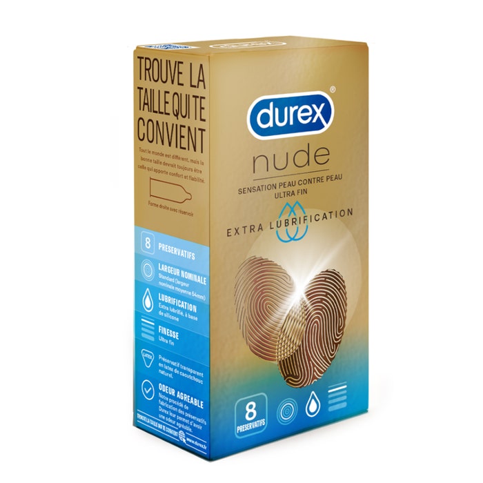 Preservativos Extra Finos Lubricados x8 Durex