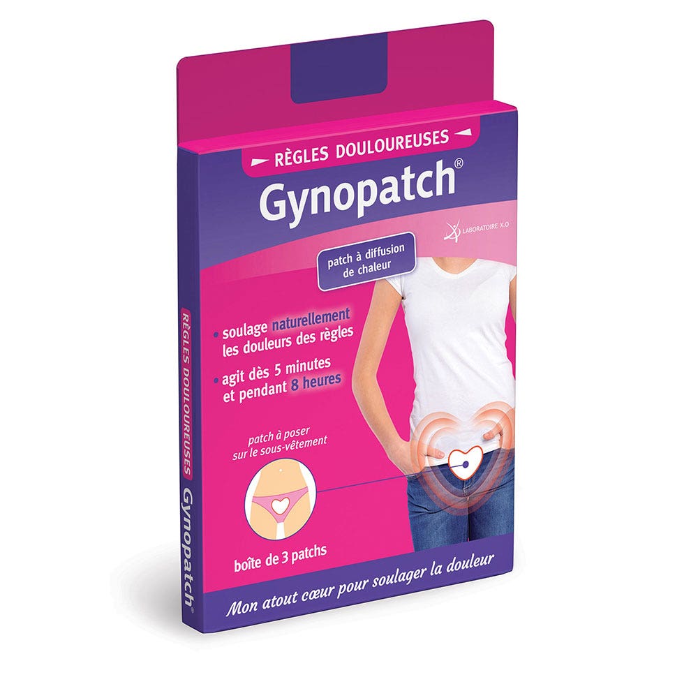 Laboratoire X.O. Gynopatch reglas dolorosas 3 parches