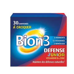 Bion3 Juniors 30 Comprimidos Masticables A Croquer 30 Comprimes