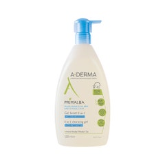 A-Derma Primalba Gel limpiador 2 en 1 Dosificador Pack Ecológico 500ml