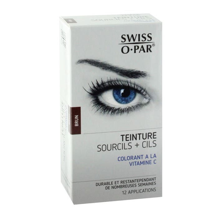 Tinte de cejas y pestañas 12 aplicaciones Swiss O Par