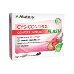 Arkopharma Cys-Control Flash confort urinario 20 cápsulas