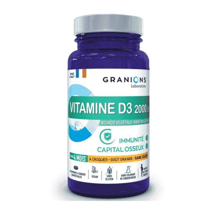 Granions Granions Vitamina D3 2000IU x30 comprimidos masticables