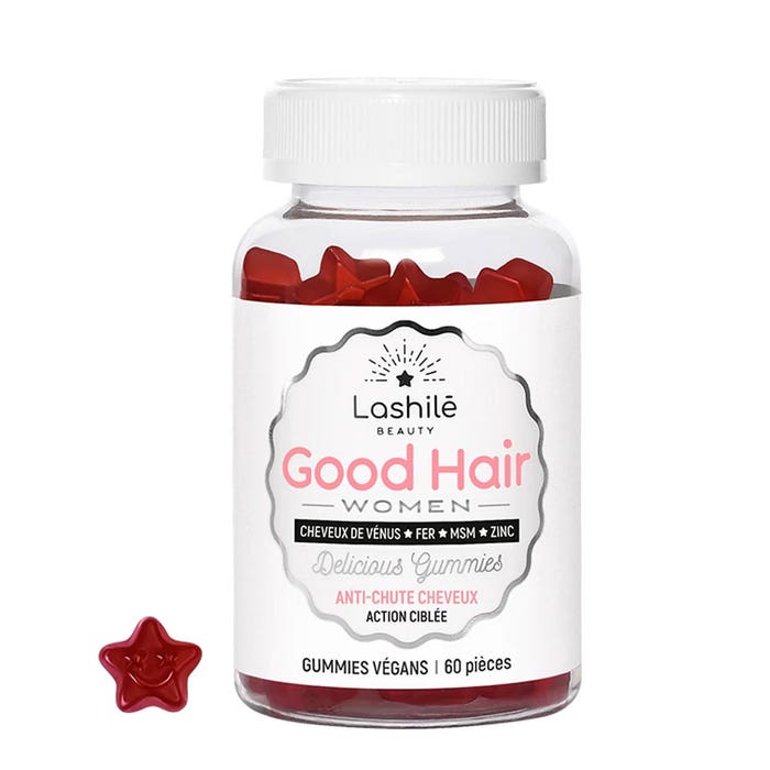 Women Anticaída 60 gominolas Good Hair Acciones específicas Lashilé Beauty